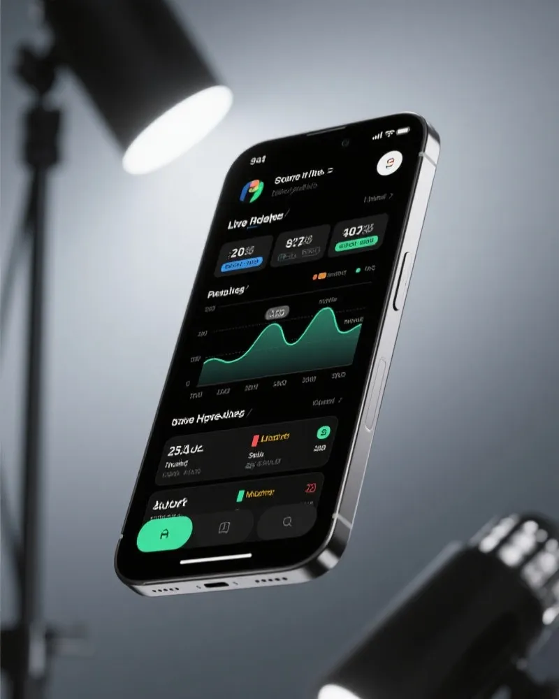 体育APP移动端展示